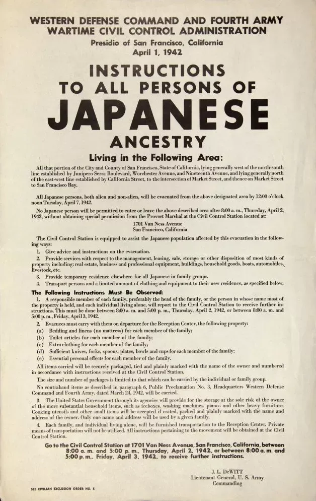 WWII Japanese Mass Incarceration collections